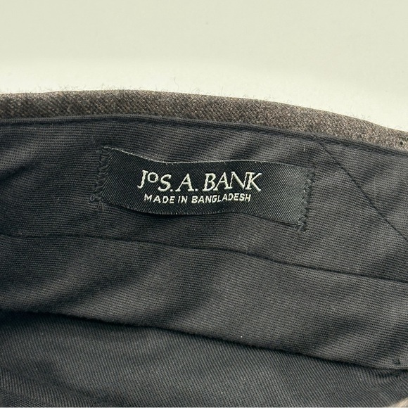 JoS A Bank Executive Collection Wool Cashmere Windsor Mens Gray Pants 34x30 NWT - Picture 8 of 15